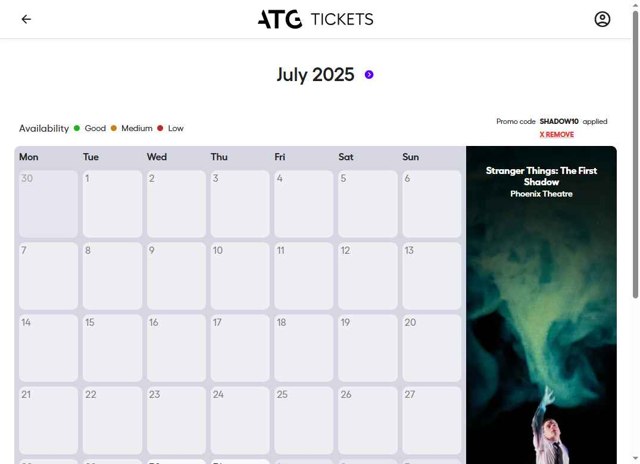 ATG Tickets checkout page showing ATG Tickets discount code box | Screenshot taken by SimplyCodes community member on Jul 30, 2025