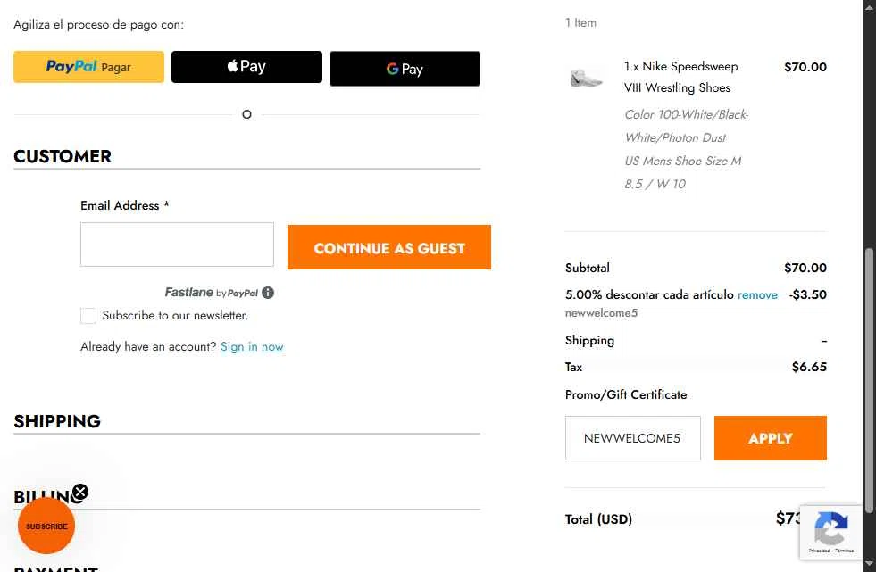 Athlete Performance Solutions checkout page showing Athlete Performance Solutions coupon code box | Screenshot taken by SimplyCodes community member on Nov 5, 2025