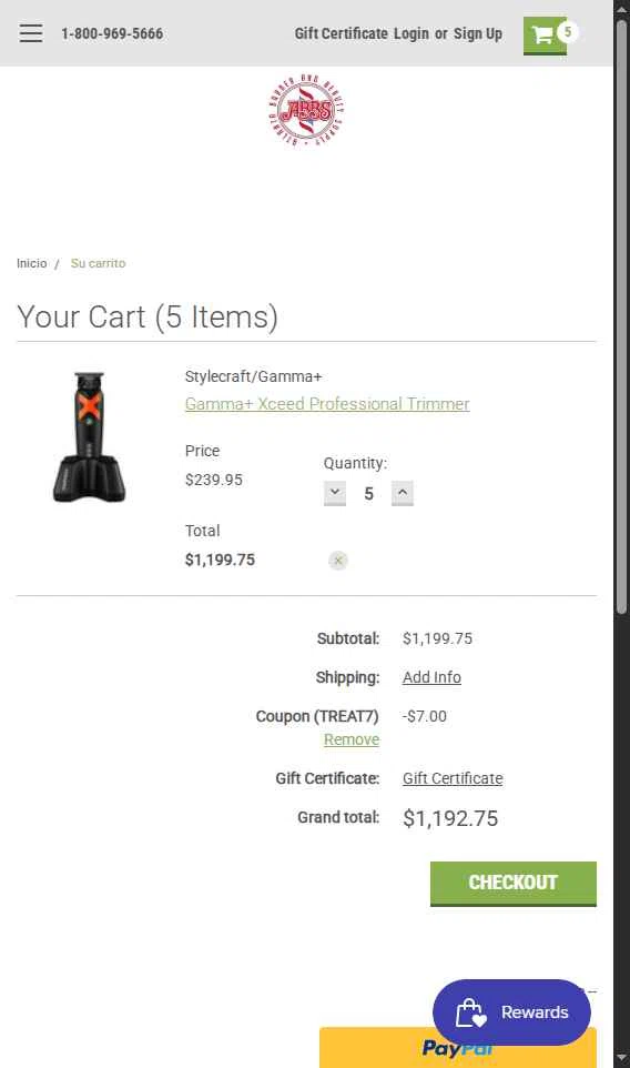 Atlanta Barber checkout page showing Atlanta Barber promo code box | Screenshot taken by SimplyCodes community member on Oct 29, 2025