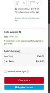 Atlanta Braves coupon verification screenshot
