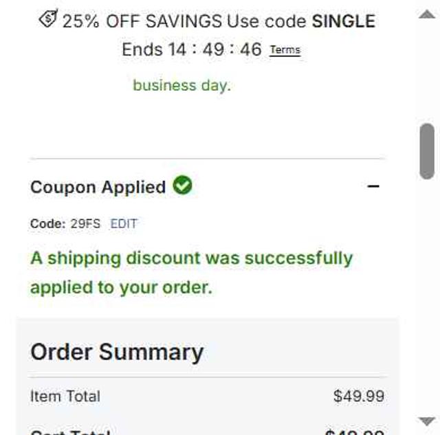 Atlanta Braves checkout page showing Atlanta Braves promo code box | Screenshot taken by SimplyCodes community member on Oct 2, 2025