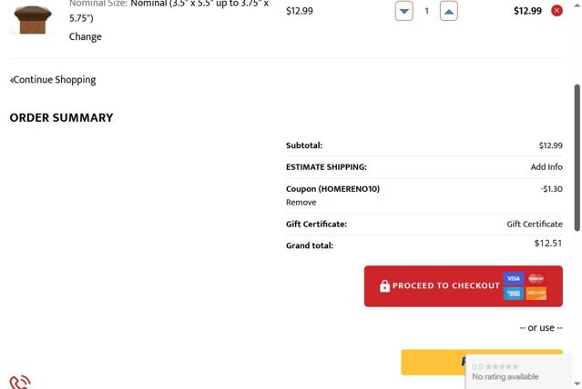 Atlanta Post Caps checkout page showing Atlanta Post Caps promo code box | Screenshot taken by SimplyCodes community member on Jun 6, 2025