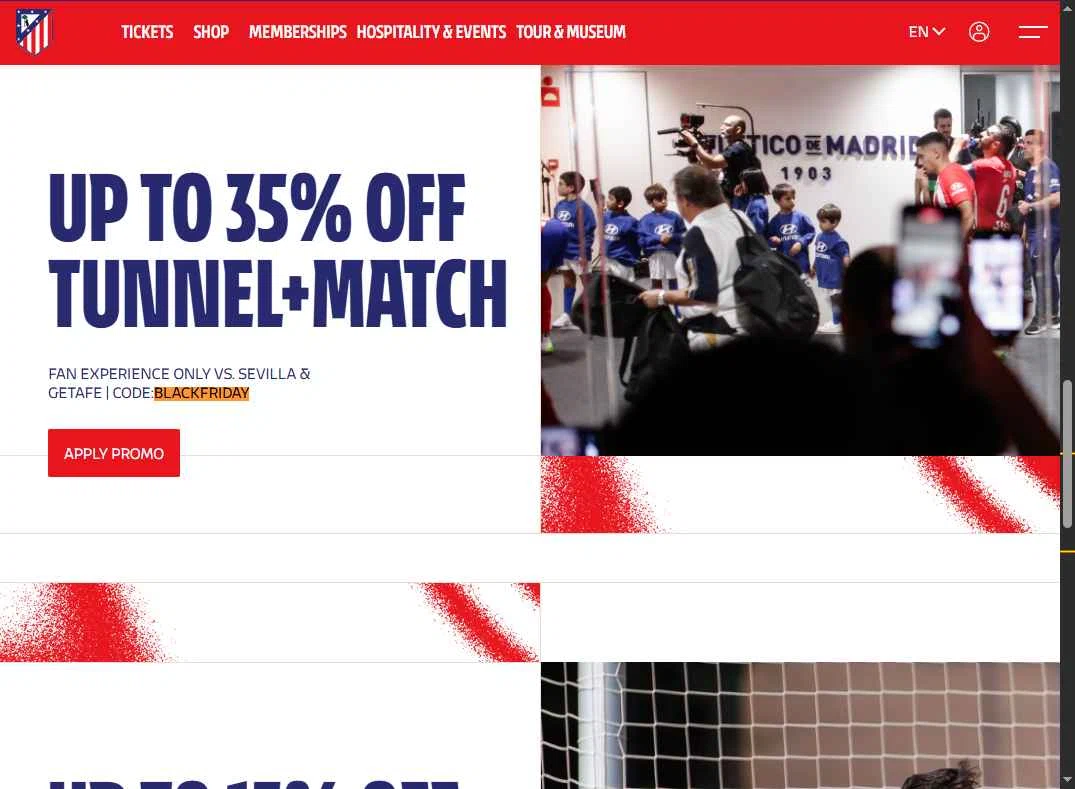 Atletico de Madrid checkout page showing Atletico de Madrid promo code box | Screenshot taken by SimplyCodes community member on Jan 17, 2026