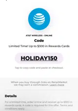 HOLIDAY150 coupon verification screenshot