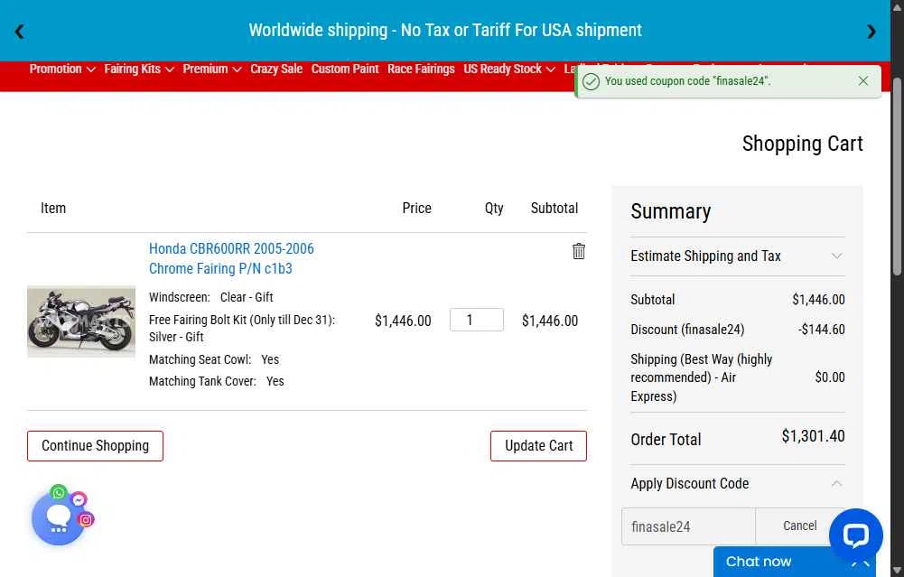 Auctmarts checkout page showing Auctmarts discount code box | Screenshot taken by SimplyCodes community member on Dec 12, 2025