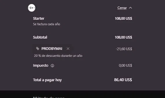 Audimee checkout page showing Audimee promo code box | Screenshot taken by SimplyCodes community member on Jan 22, 2026