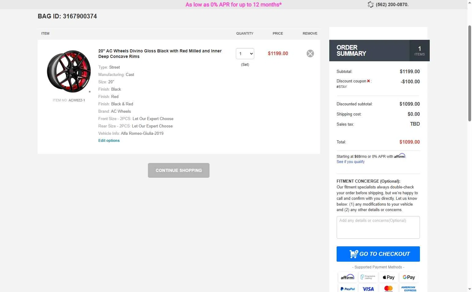 Audiocityusa checkout page showing Audiocityusa discount code box | Screenshot taken by SimplyCodes community member on Jan 24, 2026