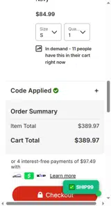 Augustana Vikings coupon verification screenshot