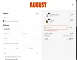 August Club coupon verification screenshot