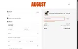August Club coupon verification screenshot