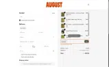 August Club coupon verification screenshot