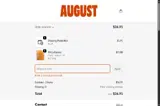 August Club coupon verification screenshot
