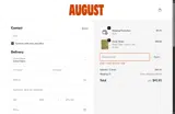 August Club coupon verification screenshot