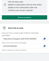 MYCOZYMAISON coupon verification screenshot