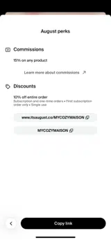 MYCOZYMAISON coupon verification screenshot