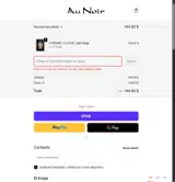 AU NOIR coupon verification screenshot