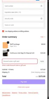GET10 coupon verification screenshot