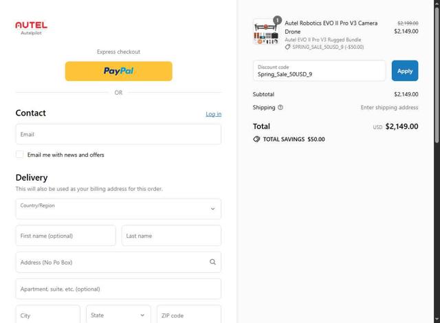 Autelpilot checkout page showing Autelpilot promo code box | Screenshot taken by SimplyCodes community member on Aug 13, 2025