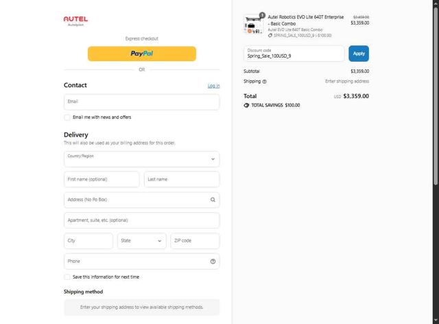 Autelpilot checkout page showing Autelpilot promo code box | Screenshot taken by SimplyCodes community member on Aug 13, 2025