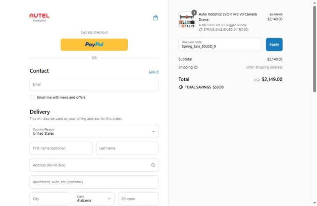 Autelpilot checkout page showing Autelpilot promo code box | Screenshot taken by SimplyCodes community member on Aug 13, 2025