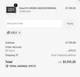 Autel coupon verification screenshot
