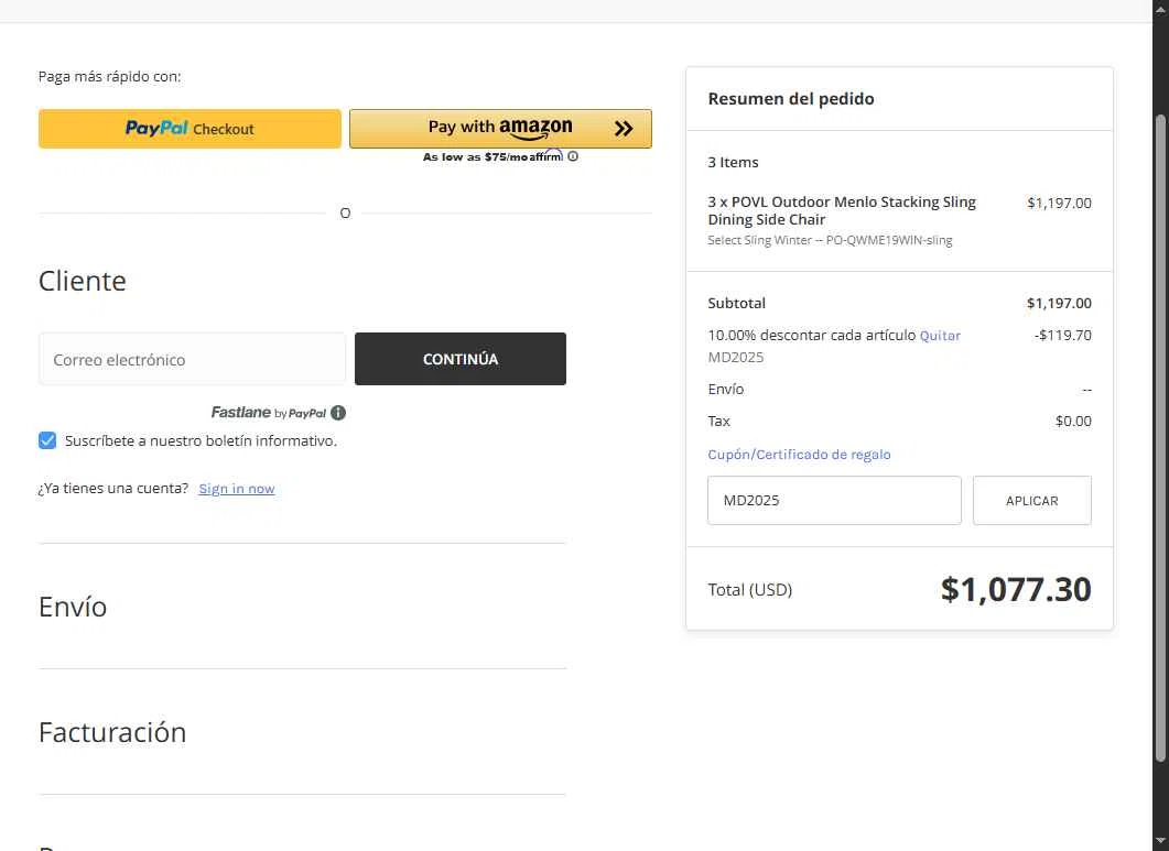 AuthenTEAK checkout page showing AuthenTEAK promo code box | Screenshot taken by SimplyCodes community member on May 16, 2025
