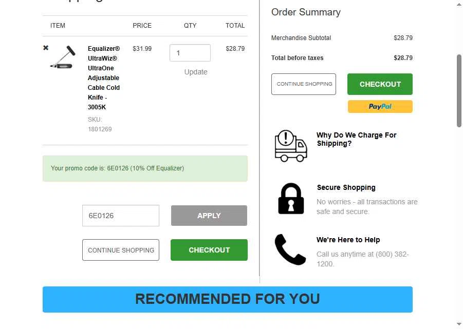 Auto Body Toolmart checkout page showing Auto Body Toolmart promo code box | Screenshot taken by SimplyCodes community member on Jan 5, 2026