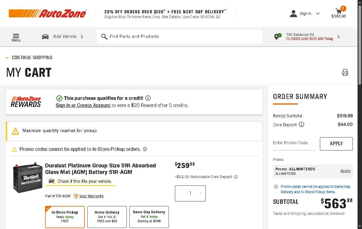 AutoZone Promo Codes - 20% Off (2 Verified) Feb 2026