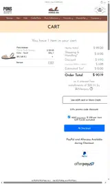 Avarcas USA coupon verification screenshot