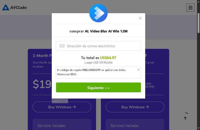 AVCLabs checkout page showing AVCLabs promo code box | Screenshot taken by SimplyCodes community member on Aug 4, 2025