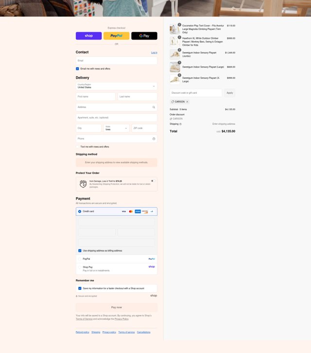 Avenlur checkout page showing Avenlur discount code box | Screenshot taken by SimplyCodes community member on Sep 6, 2025
