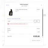 Aventura Clothing coupon verification screenshot