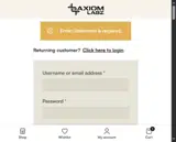 Axiom Labz coupon verification screenshot
