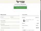 Axiom Labz coupon verification screenshot