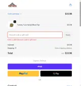 Aztlan Herbal Remedies coupon verification screenshot