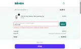 Béaba USA coupon verification screenshot