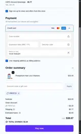 FIRST10 coupon verification screenshot