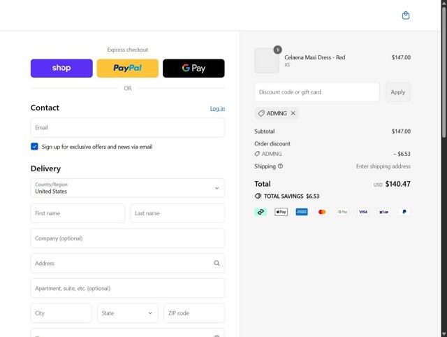 Babyboo Fashion checkout page showing Babyboo Fashion discount code box | Screenshot taken by SimplyCodes community member on Aug 29, 2025