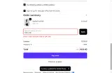 FABLANE coupon verification screenshot