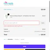 Baby Riddle coupon verification screenshot