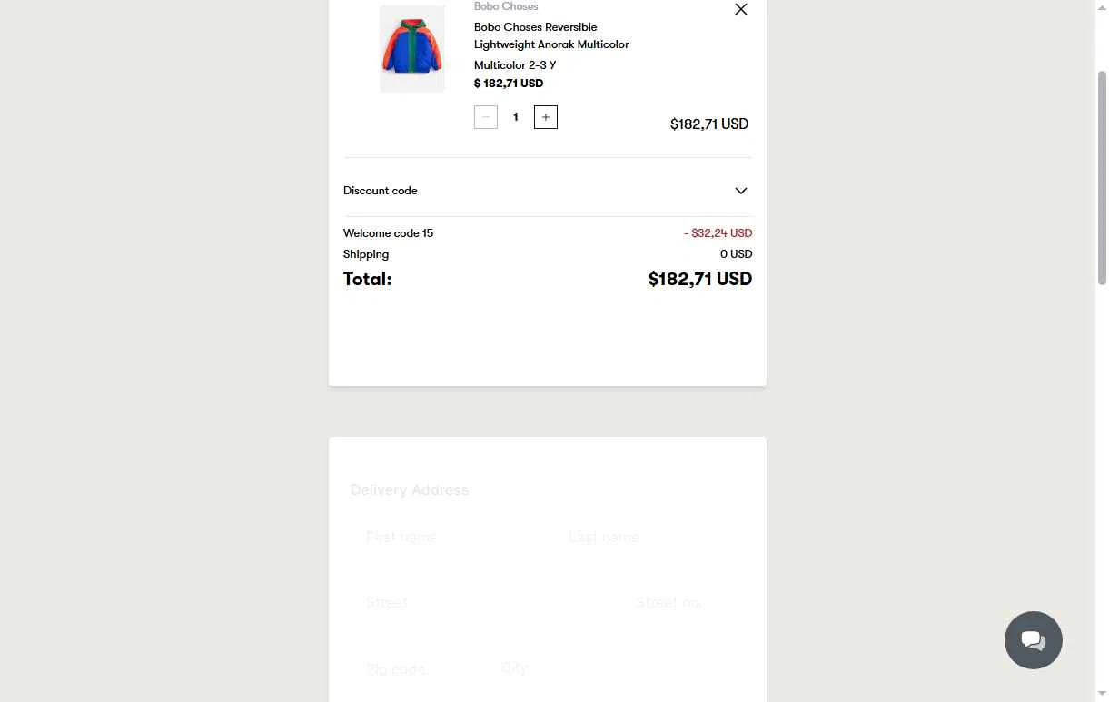 Babyshop checkout page showing Babyshop promo code box | Screenshot taken by SimplyCodes community member on Jan 26, 2026