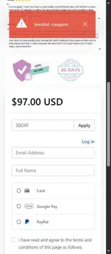 Baby Sleep Made Simple coupon verification screenshot