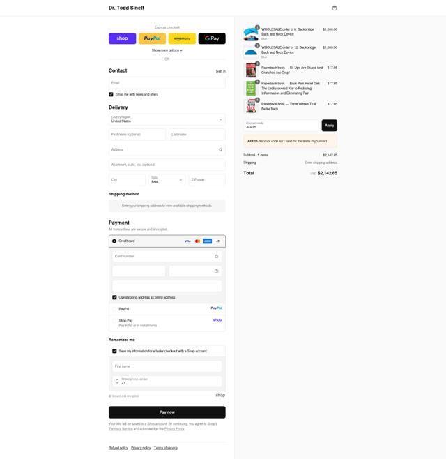 Backbridge checkout page showing Backbridge discount code box | Screenshot taken by SimplyCodes community member on Sep 12, 2025