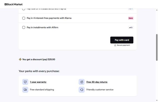 Back Market checkout page showing Back Market promo code box | Screenshot taken by SimplyCodes community member on Sep 3, 2025