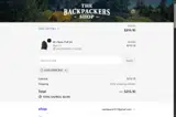 The Backpackers Shop coupon verification screenshot