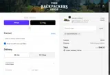 The Backpackers Shop coupon verification screenshot
