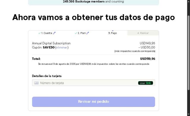 Back Stage checkout page showing Back Stage promo code box | Screenshot taken by SimplyCodes community member on Aug 9, 2025