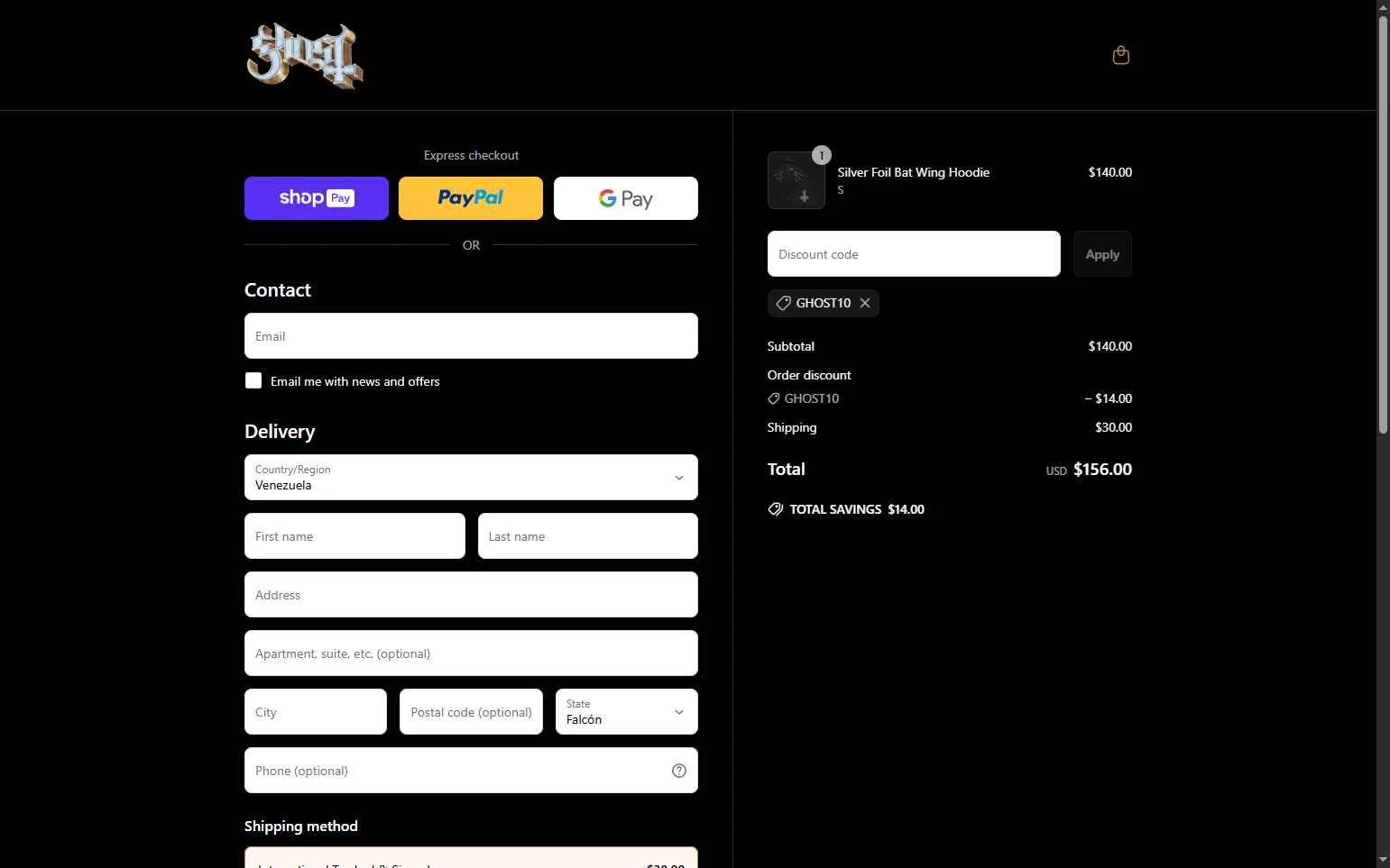 Backstreetmerch checkout page showing Backstreetmerch promo code box | Screenshot taken by SimplyCodes community member on Jun 25, 2025