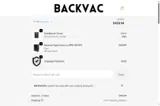 BACKVAC10 coupon verification screenshot