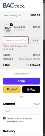 Thriller25 coupon verification screenshot